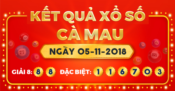 Xổ số Cà Mau ngày 5 tháng 11